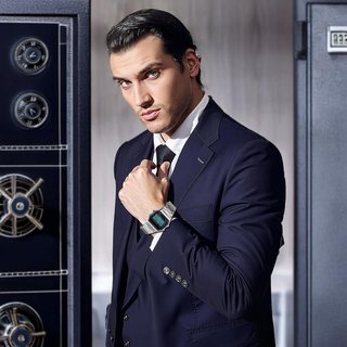 Ausla Reloj de Pulsera Digital Vintage, 30M Resistente Al Agua, Impermeable Acero Inoxidable plata, NUEVO