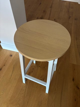 2 Taburetes Altos Madera y Metal