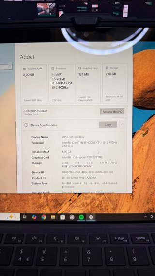 Microsoft Surface Pro 4 Plata