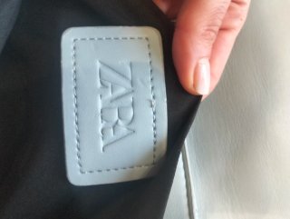 Bolso Hombro Zara Azul Acolchado