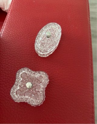 Cajitas de cristal y plata