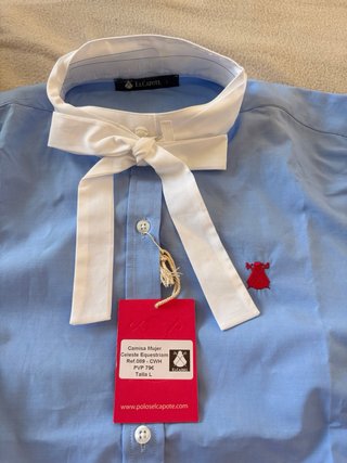 Camisa Mujer El Capote Celeste Talla L