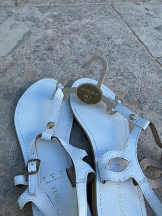 Sandalias blancas Accessorize Talla 40