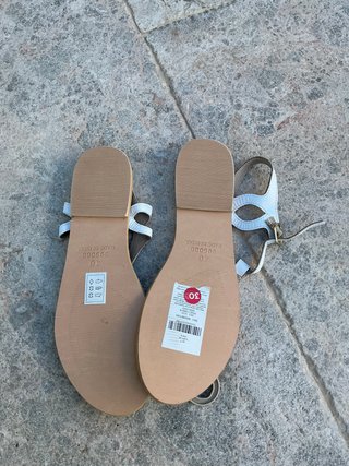 Sandalias blancas Accessorize Talla 40