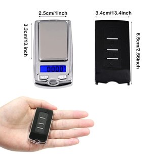 Bascula llavero Escala Gramo Portátil 200g / 0.01g Pantalla LCD Multifunción con Forma Llave Coche Alta Precisión para Joyería Medicina Comida, Nuevo