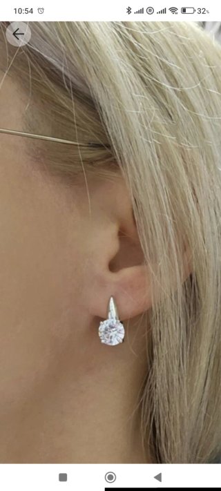 Pendientes Plata Fiança Circonita
