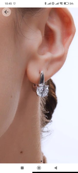 Pendientes Plata Fiança Circonita