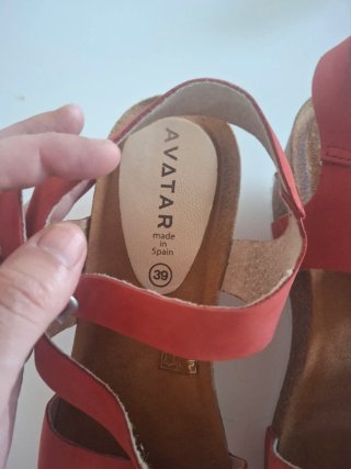 Sandalias AVATAR mujer rojas
