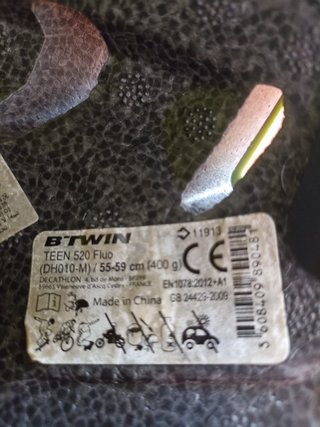Casco Btwin Teen 520 Fluo niños-adolescentes