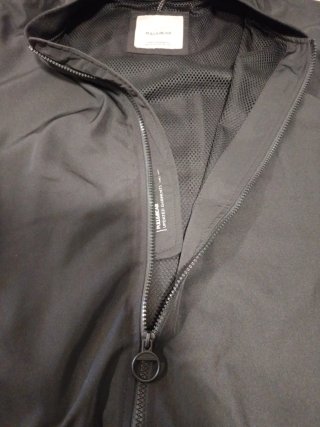 Cazadora bomber negra hombre