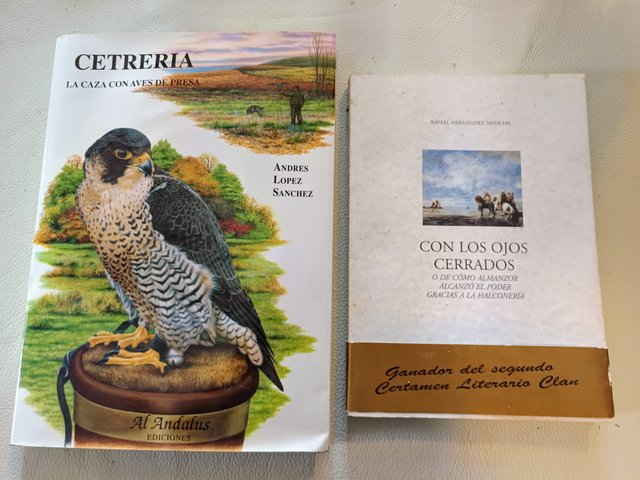 Lote Libros Cetrería y Con los ojos cerrados