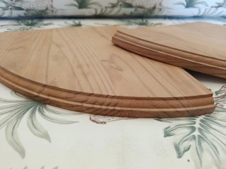 Set di scaffali angolari in legno di pino boho
