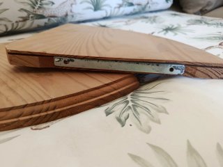 Set di scaffali angolari in legno di pino boho