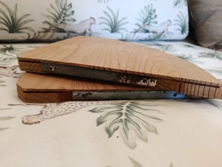 Set di scaffali angolari in legno di pino boho