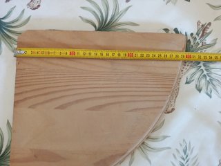 Set di scaffali angolari in legno di pino boho