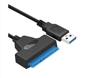 Adattatore USB 3.0 a SATA, convertitore e cavo esterno USB 3.0 a SATA per HDD SSD da 2,5 pollici, compatibile con Windows XP/Vista/7/8/10 e OS ECC