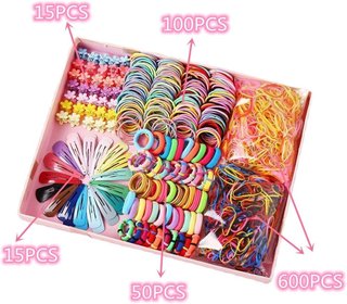 Caja de accesorios pelo infantil 780 unidades HCliptie NUEVO