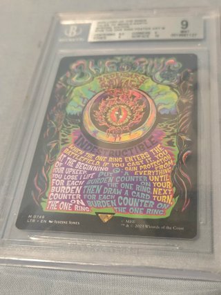 MTG The One Ring Poster Lord of the Rings BGS 9