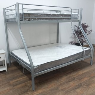 Litera ·Matrimonial, ·Gris· + 2 Colchones. OFERTA!