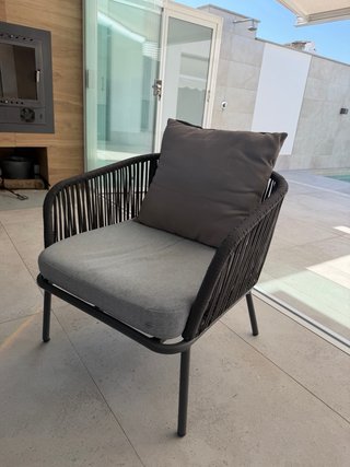 Conjunto de jardín gris