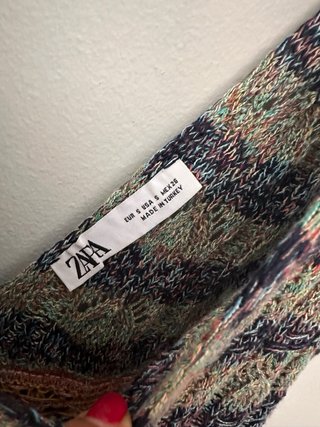 Vestido Zara Crochet Multicolor