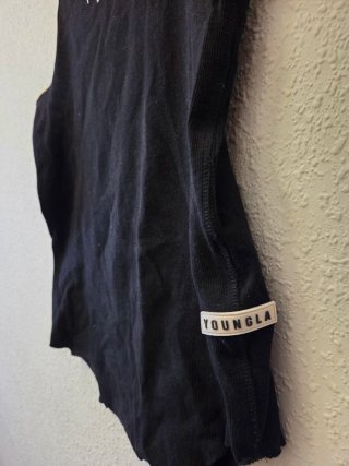 Camiseta tirantes Youngla negra Talla M