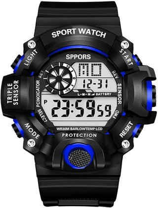 Reloj Pulsera Omadiol HY-809 ,deportivo digital , multifuncional negro