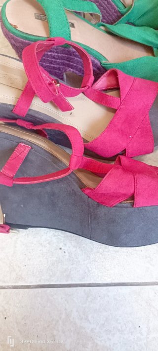 4 Pares de Zapatos de cuña