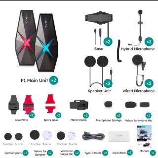 ASMAX F1 Intercomunicador Moto Bluetooth