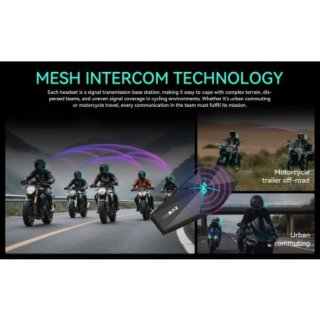 ASMAX F1 Intercomunicador Moto Bluetooth