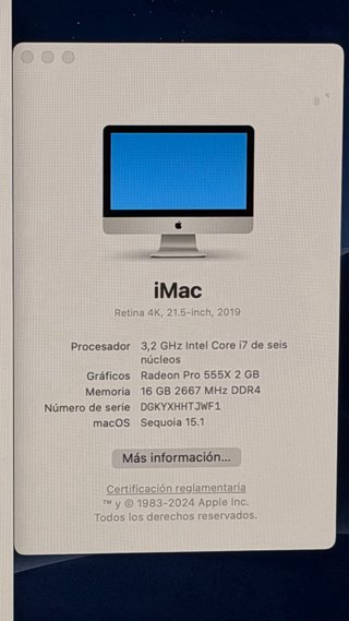 IMAC 4K 21.5 2019 Plata