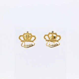 PENDIENTES CORONA QUEEN MEDIANO CIRCONITA