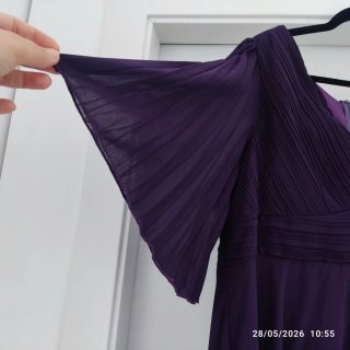 Abito elegante QQ Fashion viola taglia XXL
