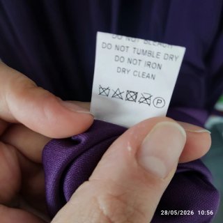 Abito elegante QQ Fashion viola taglia XXL