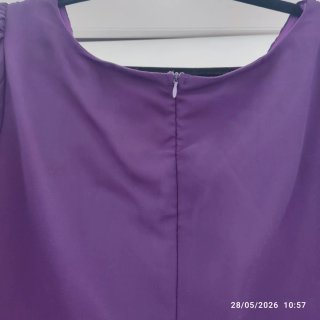 Abito elegante QQ Fashion viola taglia XXL