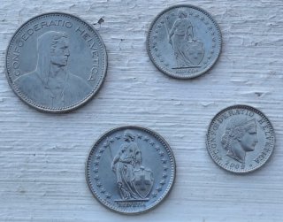 Lote 9 Monedas Suiza