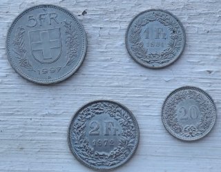 Lote 9 Monedas Suiza