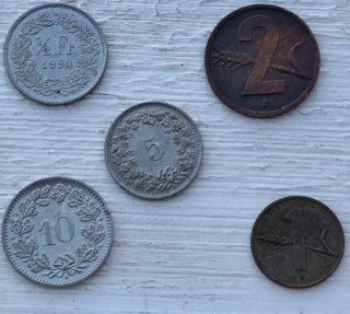 Lote 9 Monedas Suiza