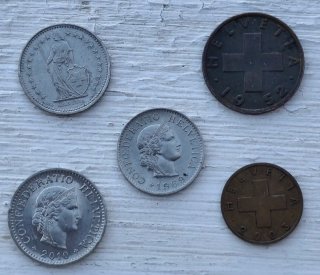 Lote 9 Monedas Suiza