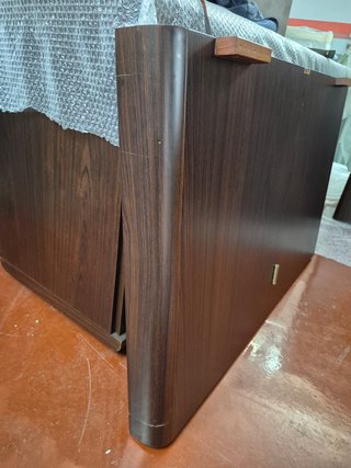 Mesa de reuniones madera y cristal