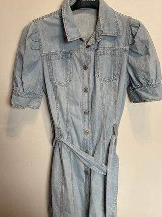 Vestito corto in denim