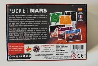 Pocket Mars juego de mesa