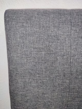 Cabecero Cama Tapizado Gris 90cm