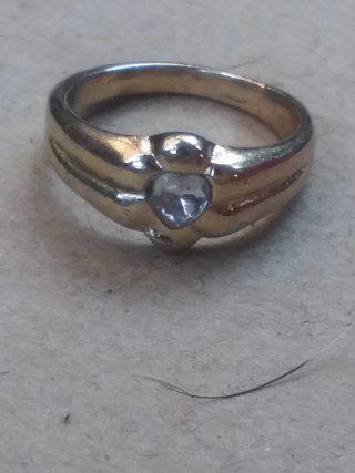 Anillo oro 18k con circonita