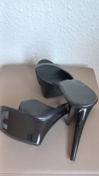 Zapatos de tacón negros talla 39
