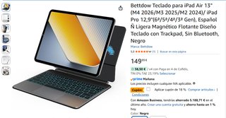 Teclado Bettdow iPad Air 13” M4 2026