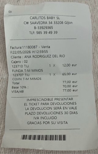 Cojín Mimos para plagiocefalia bebé