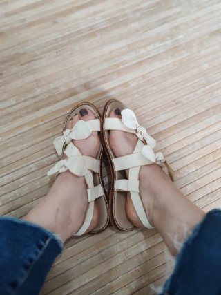 Sandalias Zara Niña Talla 35 Beige