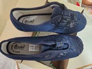 Scarpe donna blu taglia 36,  chiusura velcro