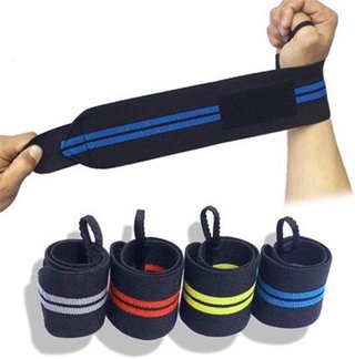 Muñequeras Hombre Muñequera B09YY3Q2X5 Agarre Culturismo, (blanca, rojo, amarillo, azul)Soporte de muñeca Pesos de la muñeca Accesorios de Gimnasio para Hombres